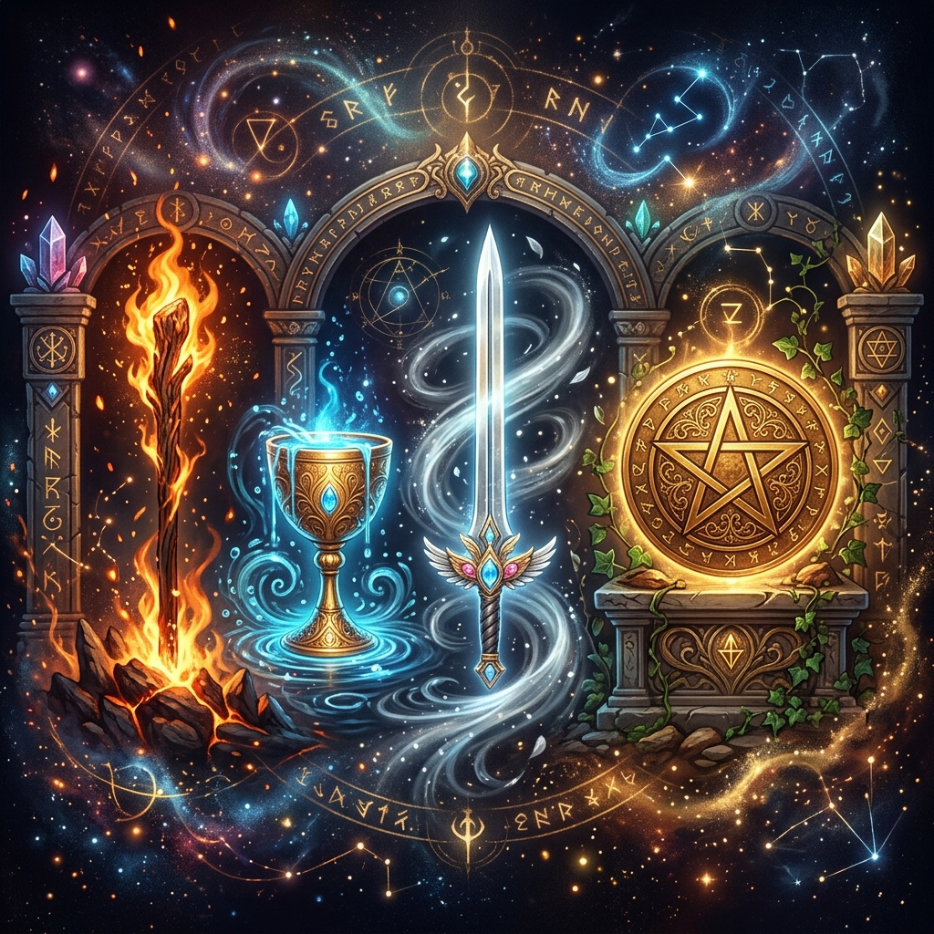Ý Nghĩa 4 Bộ Ẩn Phụ (Minor Arcana) Trong Đọc Bài Tarot